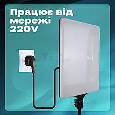 Прямокутна лампа LED 4028 2700-6000K відеосвіт для фото, відео 28х40 см зі штативом 2,1 метр лампа для фону, фото 4