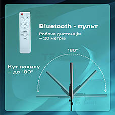 Прямокутна лампа LED 4028 2700-6000K відеосвіт для фото, відео 28х40 см зі штативом 2,1 метр лампа для фону, фото 5
