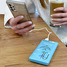 Повербанк Powerbank Mibrand Mriya 10000 mAh 20w швидка зарядка USB Type-C для смартфона лампи - Блакитний, фото 5