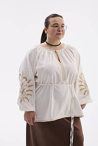 Жіноча вишиванка MEREZHKA "Незламна" батал