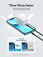 Зарядний пристрій Vention USB Type C + QC4.0 (20W) White (FADW0-EU)