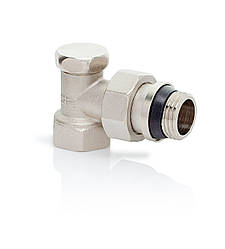 Кран радіаторний IGER кутовий нижній 1/2" КР04