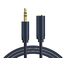 Кабель Cabletime Audio 3.5 mm M - 3.5 mm F, 1.5 m, Black, 3 pin (CF16J)