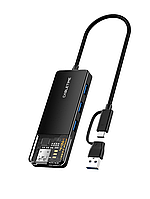 USB-хаб Cabletime USB Type C - 4 Port USB 3.0, 0.15 cm (CB03B)