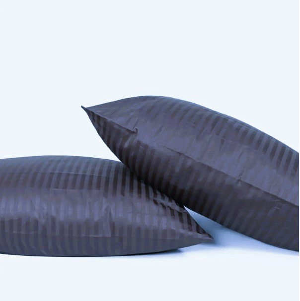 Наволочка 70х70см страйп сатин Ярослав №07 фіолет, фото 1