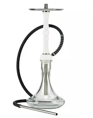 Кальян із нержавіючої сталі з основою з поліацеталі Aroma Hookah - Golf , White, фото 3