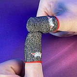 Ігрові напальчники довгі з нейлоном PLAY (1 пара 2 шт) для ігор на телефоні смартфоні планшеті pubg пабг, фото 2