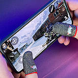 Ігрові напальчники довгі з нейлоном PLAY (1 пара 2 шт) для ігор на телефоні смартфоні планшеті pubg пабг, фото 6