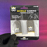 Ігрові напальчники довгі з нейлоном GG (1 пара 2 шт) для ігор на телефоні смартфоні планшеті pubg пабг, фото 8