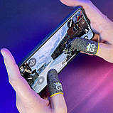 Ігрові напальчники довгі з нейлоном GG (1 пара 2 шт) для ігор на телефоні смартфоні планшеті pubg пабг, фото 4