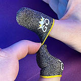 Ігрові напальчники довгі з нейлоном GG (1 пара 2 шт) для ігор на телефоні смартфоні планшеті pubg пабг, фото 5