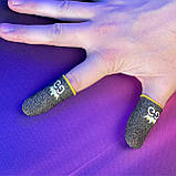 Ігрові напальчники довгі з нейлоном GG (1 пара 2 шт) для ігор на телефоні смартфоні планшеті pubg пабг, фото 7