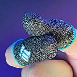 Ігрові напальчники з нейлоном YELL (3 пари 6 шт) для ігор на телефоні смартфоні планшеті pubg пабг пубг, фото 3