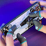 Ігрові напальчники з нейлоном YELL (3 пари 6 шт) для ігор на телефоні смартфоні планшеті pubg пабг пубг, фото 5