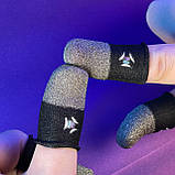 Ігрові напальчники NEO (3 пари 6 шт) для ігор на телефоні смартфоні планшеті pubg пабг пубг call of duty, фото 2
