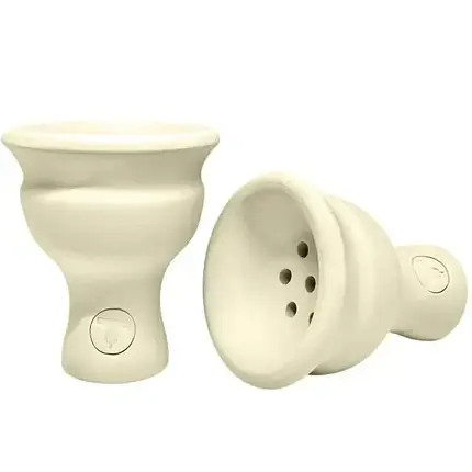 Чаша для кальяну з білої глини Tiaga T-Hookah Classic White, фото 1
