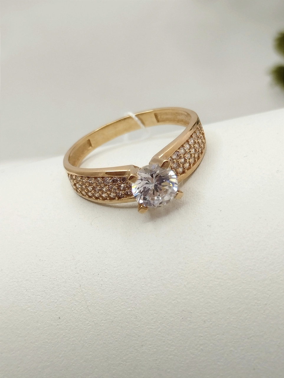 Золоте кольцо 585 проби, фото 1