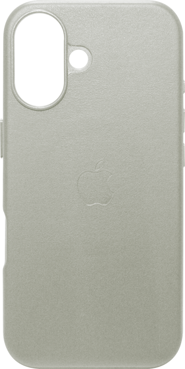 Накладка iPhone 16 Leather MagSafe Світло-сірий