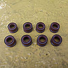 Сальники клапанів ЯМЗ (червона гума, комплект 8 штук)