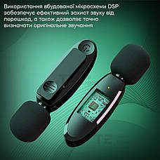 Бездротовий петличний мікрофон Hoco L15 Lightning петличка для айфона iphone, фото 6