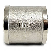 Муфта сполучна Ango 1 1/2 дюйма внутрішнє різьблення латунь нікельована