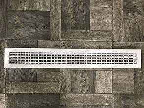 Вентиляційна решітка дворядна регульована 1000x100(h) (RAL9016)  Біла (с дефектом)