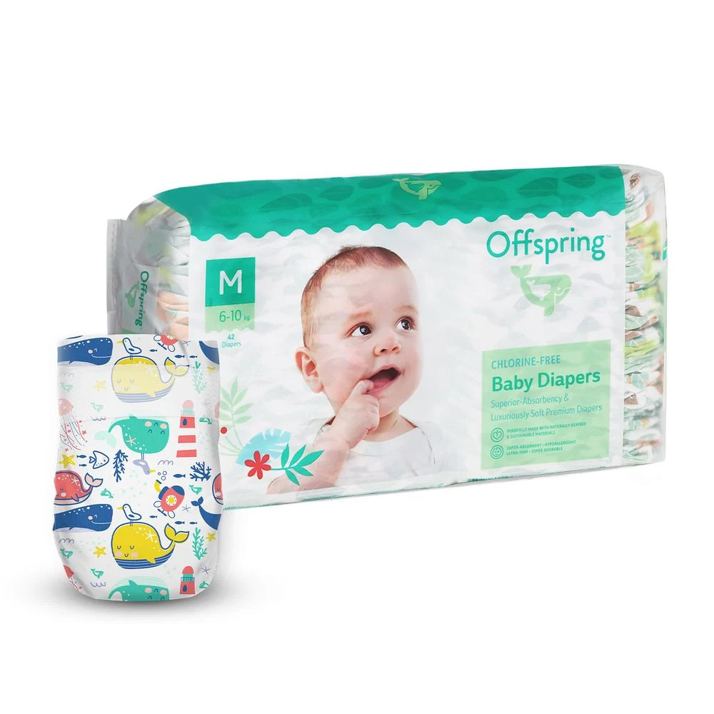 Підгузки Offspring Willy the Whale, розмір 3 (M), 6-10 кг, 42 шт.