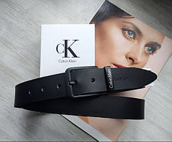 Шкіряний ремінь чоловічий Calvin Klein чорний