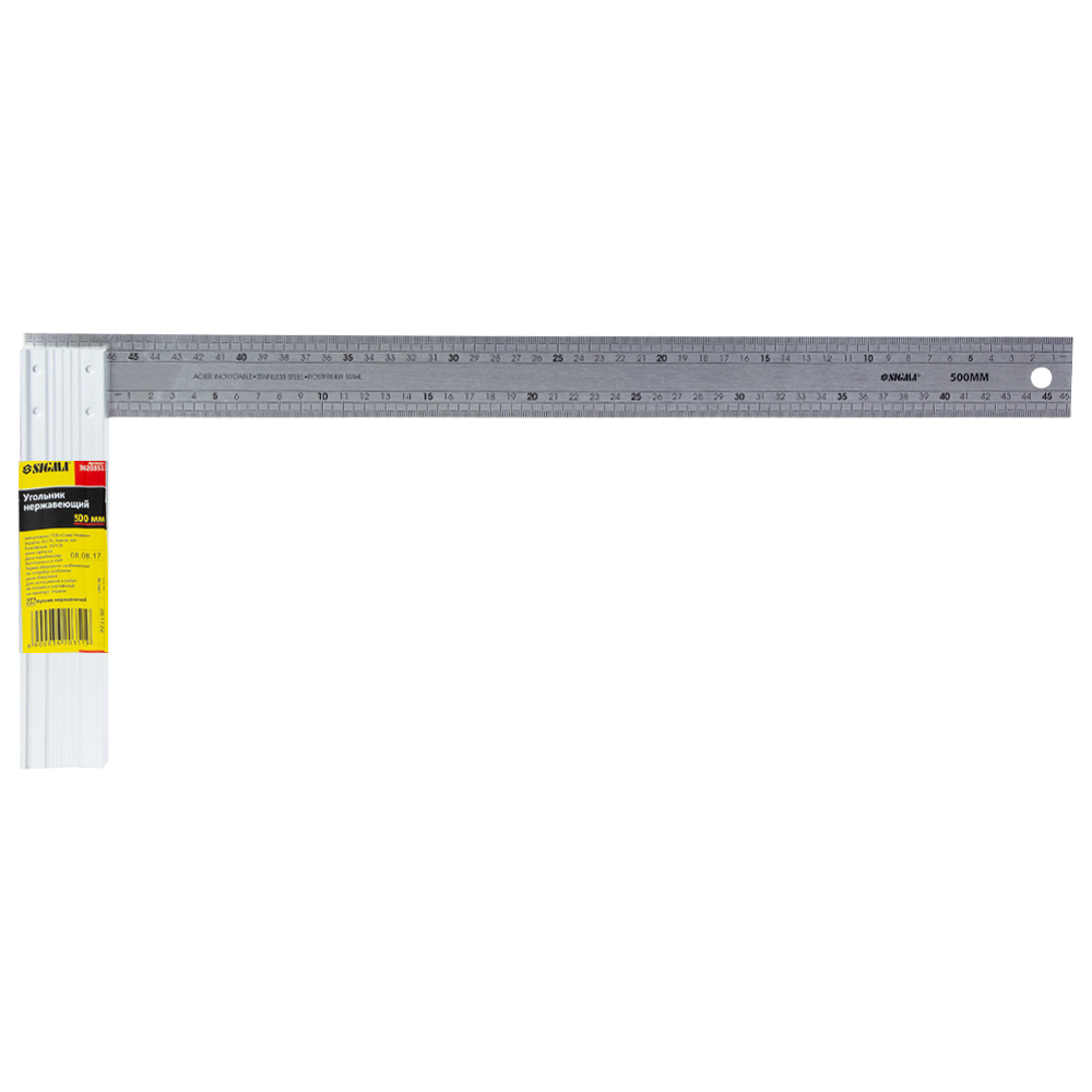 Косинець нержавіючий, 500 мм "Sigma" (3620501)