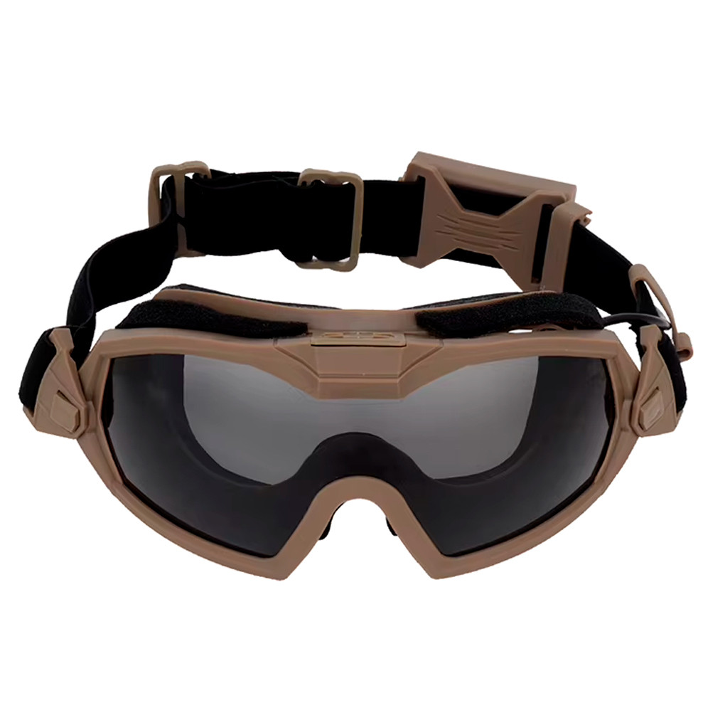 Захисні окуляри для страйкболу з Вентилятором для пейнтболу полювання Хакі, фото 1