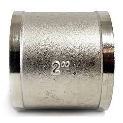 Муфта сполучна Ango 2 дюйма внутрішнє різьблення латунь нікельована