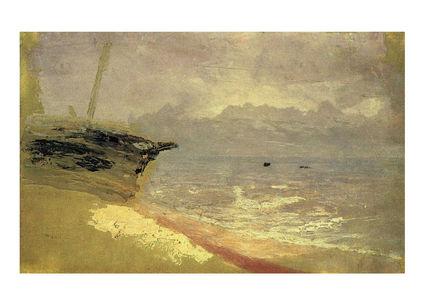 Листівка Українське мистецтво - Море. Сірий день. Маріуполь, 1870-ті, фото 1