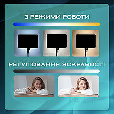 Лампа відеосвітло LED JM888 800pcs 65W відеосвітло для фото, відео зі штативом 2,1 м. Студійне світло, фото 3