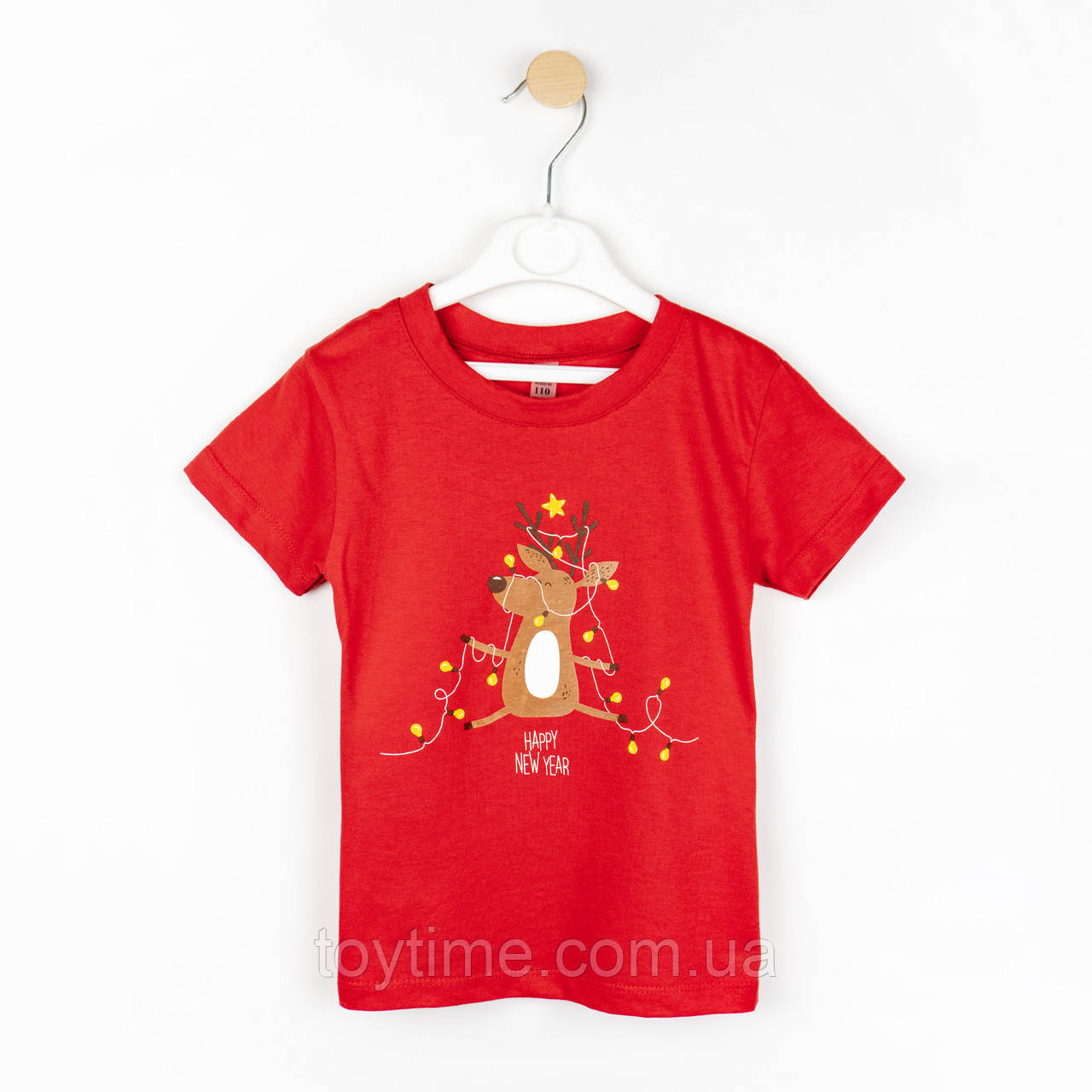 Футболка дитяча новорічна з принтом оленя Deer, фото 1
