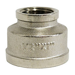 Муфта перехідна Ango 1/2 х 1 дюйма внутрішнє різьблення латунь нікельована