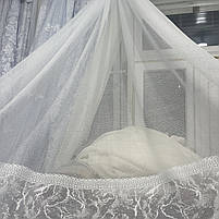 Жакардова тюль на метраж біла, висота 2,8 м (198-2), фото 7