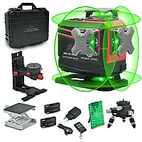 Лазерний рівень нівелір LSP LX 4 D 360 SERVO Professional (OSRAM Premium) 16 ліній + штатив 1.8 м з мікроліфтом