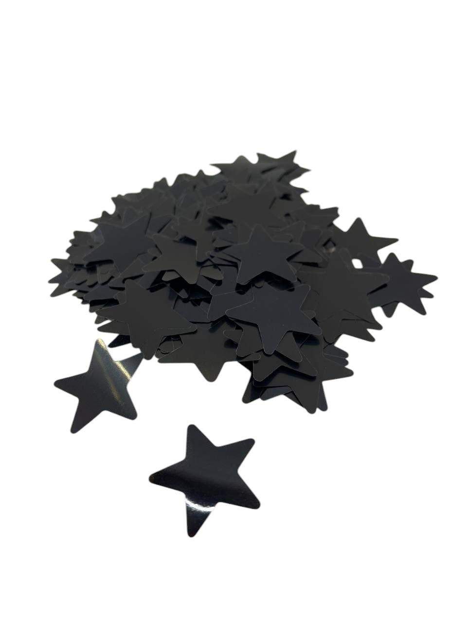 Конфетті зірки чорні 20 мм (10 грам)