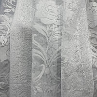 Жакардова тюль на метраж біла, висота 2,8 м (196), фото 6