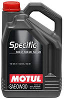 Моторное масло Motul SPECIFIC 506 01 - 506 00 - 503 00 0W-30, 5L