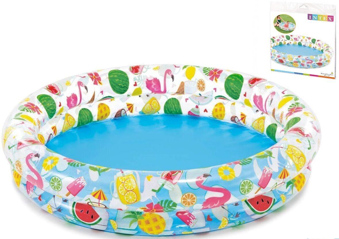 Надувний басейн дитячий фрукти 122*25 см, фото 1