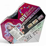 Набір аксесуарів "Сумочка Серце", металеві та пластикові намистини, браслет, фото 3