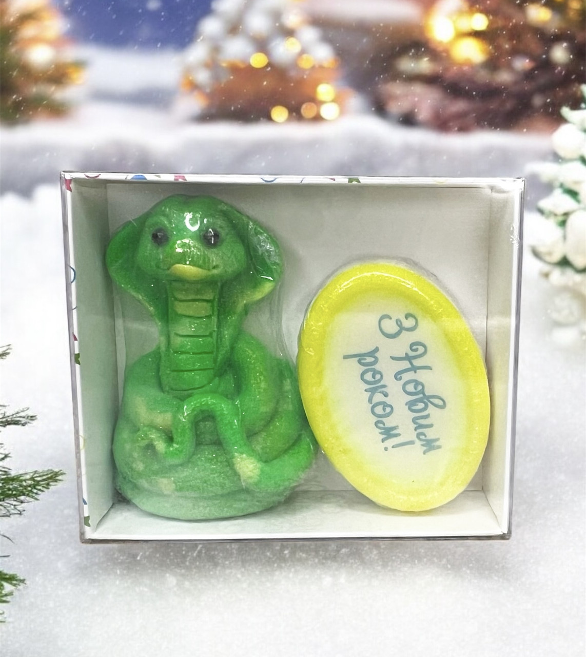 Новорічне подарункове мило «Змія» символ року 2025, фото 1