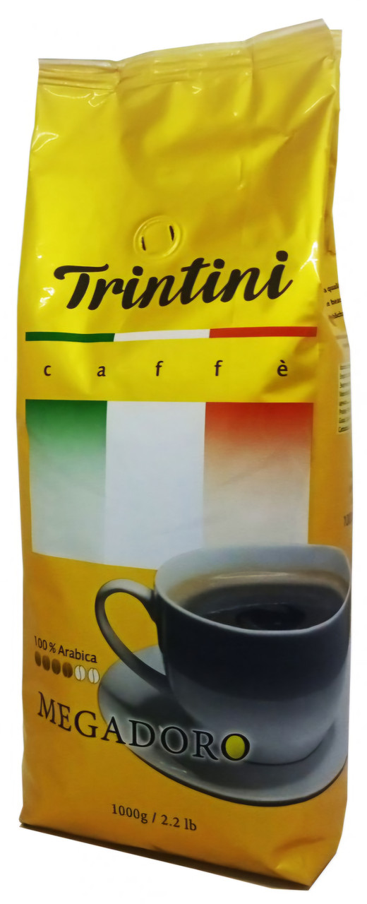 Кава в зернах Trintini Caffe MEGADORO 500г, 100% Arabica Італія