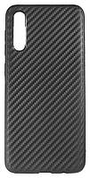 Силіконовий чохол для Samsung Galaxy A50 / A50S - Carbon Fiber, Чорний