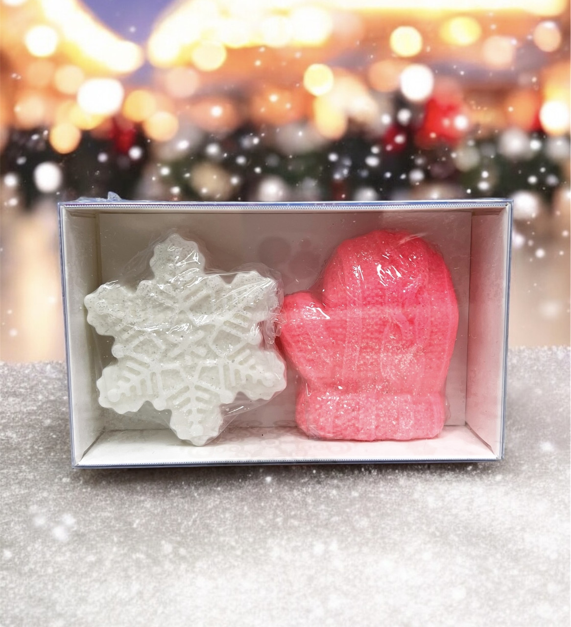 Мило новорічне подарункове «Сніжинка і рукавичка», фото 1