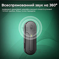 Професійний бездротовий петличний мікрофон VERON M8-C Type-C петлічка для телефону, фото 5