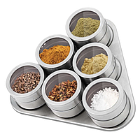 Набір ємностей для спецій на магніті Нео (6пр)