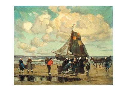Листівка Українське мистецтво - Бретонські рибаки, 1921, фото 1