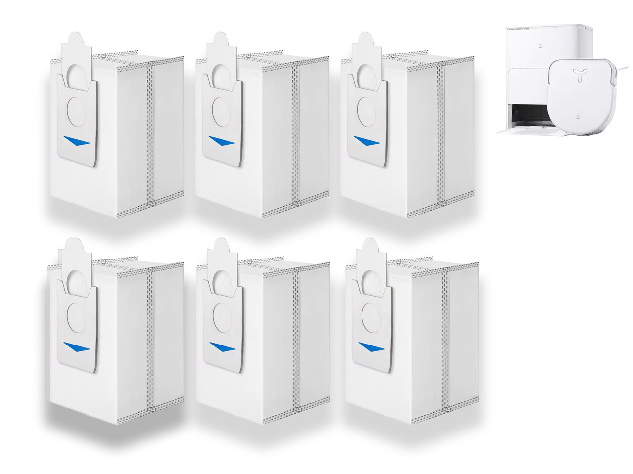 Мішки 6 шт для збору пилу Ecovacs Deebot X5 Omni / X5 Pro